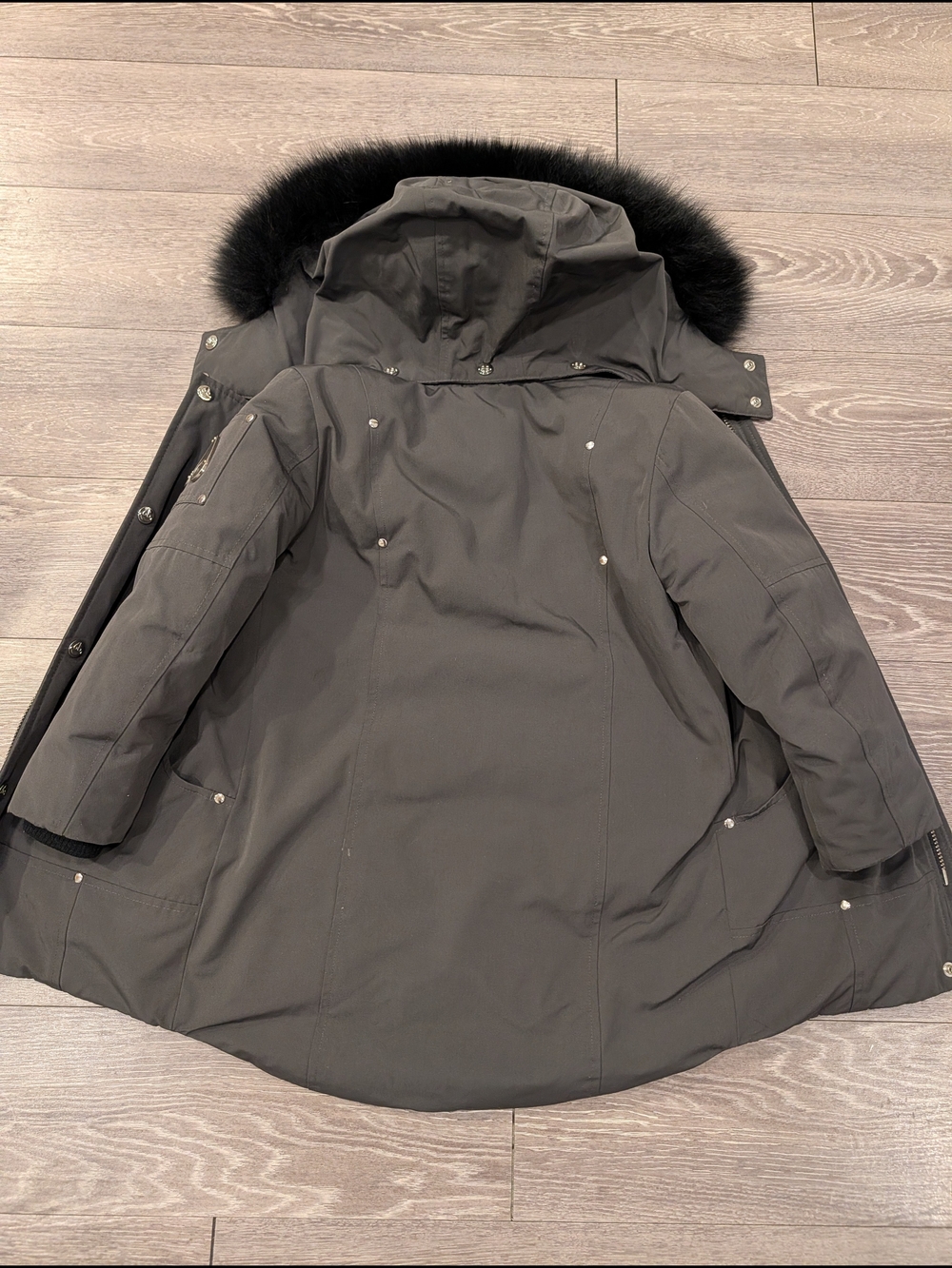 Moose Knuckles Kids Granite With Black Unisex Parka Size XS/TP - Picture 7 of 9